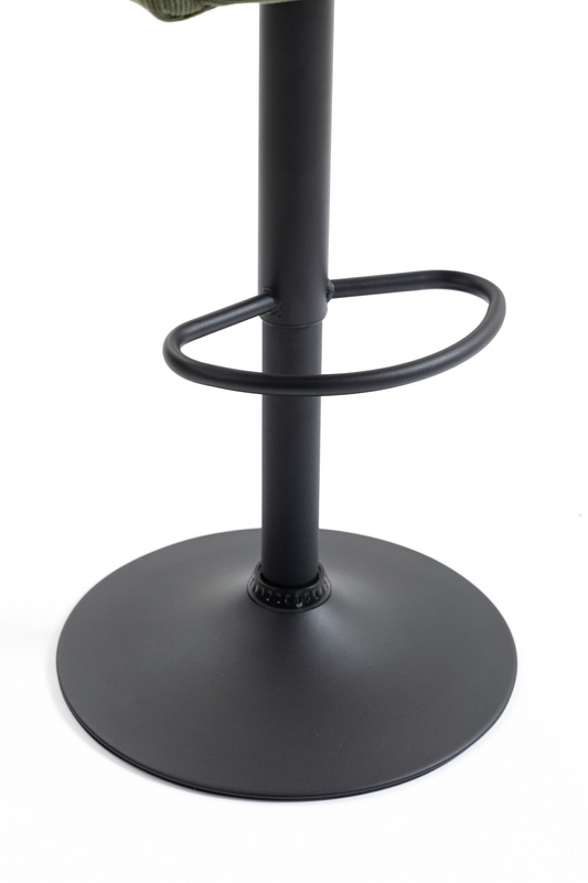 HR250W Scaun Zsályazöld Prémium Kordbársony Bază Neagră