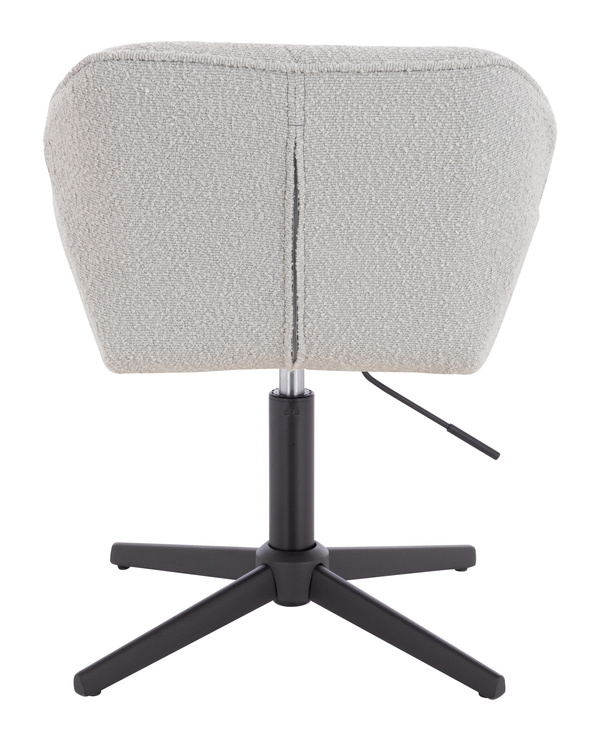 HR111CROSS Scaun Gri Boucle cu Bază Neagră