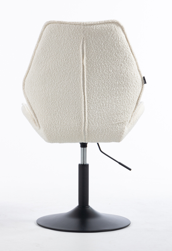 HR350CROSS Scaun Crem din Boucle Bază Neagră