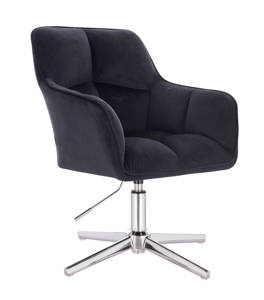 HR550CROSS Scaun Negru Catifea