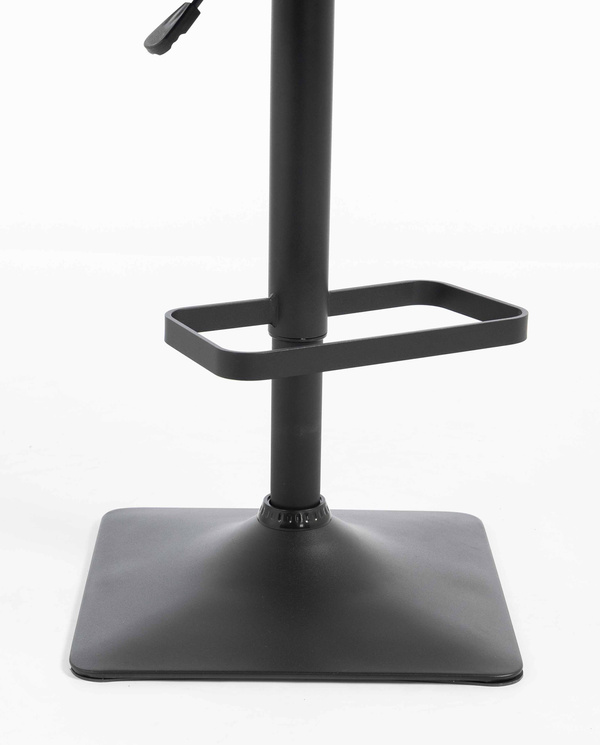 HR250KW Scaun Catifea Neagră Bază Neagră