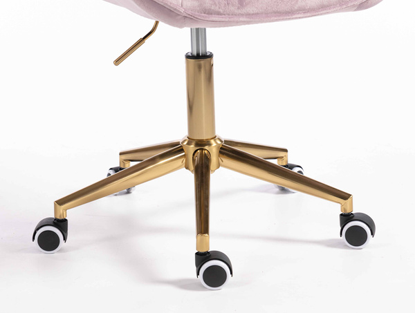 HR350K Scaun Mov din Catifea Bază Aurie