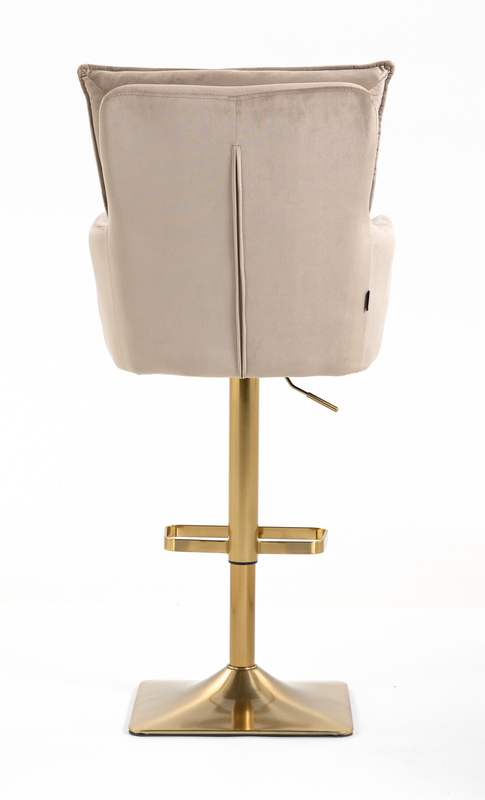HR250KW Scaun Catifea Latte Bază Aurie