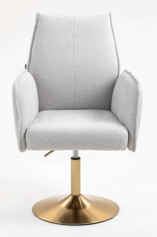HR280N Scaun Gri Boucle cu Bază Aurie