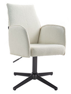 HR280CROSS Scaun Crem Boucle cu Bază Neagră