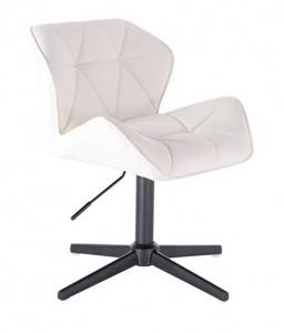 HC111CROSS Scaun Alb cu Bază Aurie