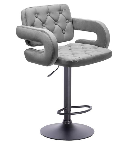 HR8403W Scaun Catifea Gri