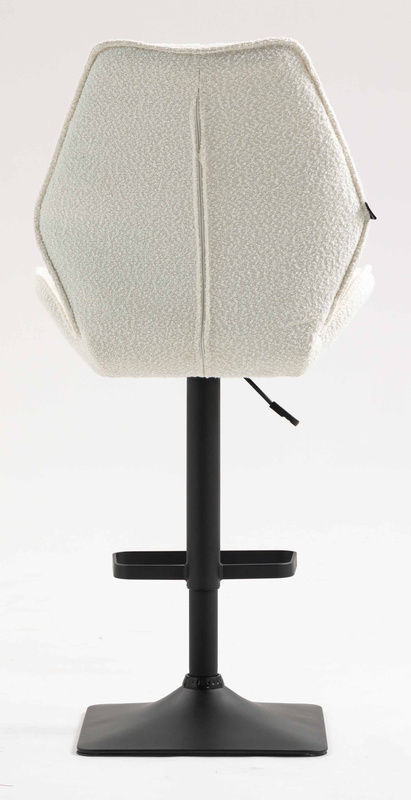 HR350KW Scaun Crem din Boucle Bază Neagră