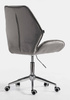 HR350K Scaun Gray din Catifea Bază Cromata