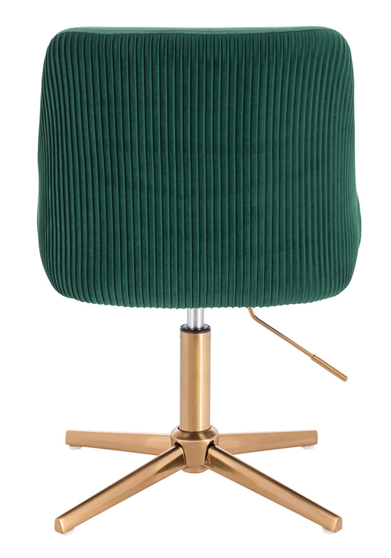 HR920CROSS Scaun Verde din Catifea cu Bază Aurie