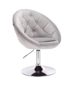 HR8516N Scaun Gri din Catifea