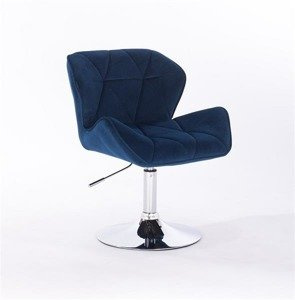 HR111N Scaun Bleumarin din Catifea