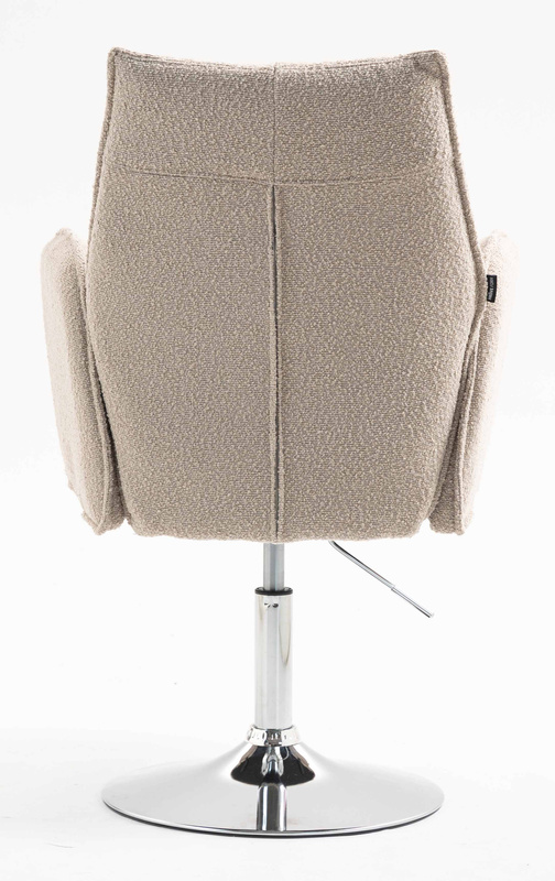 HR280N Scaun Latte Boucle cu Bază Cromata