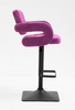 HR8403KW Scaun Catifea Fucsia cu Bază Neagră