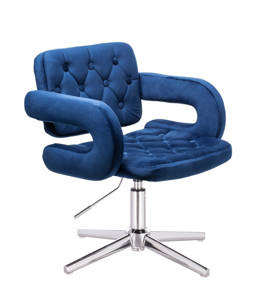 HR8403CROSS Scaun Bleumarin Catifea