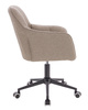 HR550K Scaun Latte Boucle cu Bază Neagră