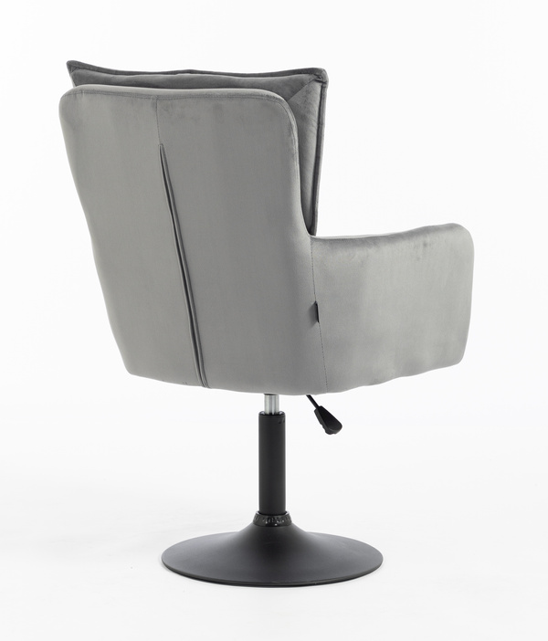 HR250N Scaun Catifea Grafit Bază Neagră