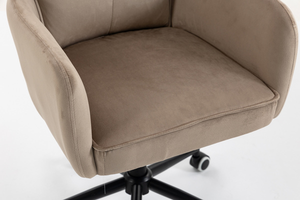 HR250K Scaun Catifea Latte Bază Neagră