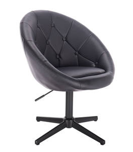 HC8516CROSS Scaun Negru cu Bază Neagră