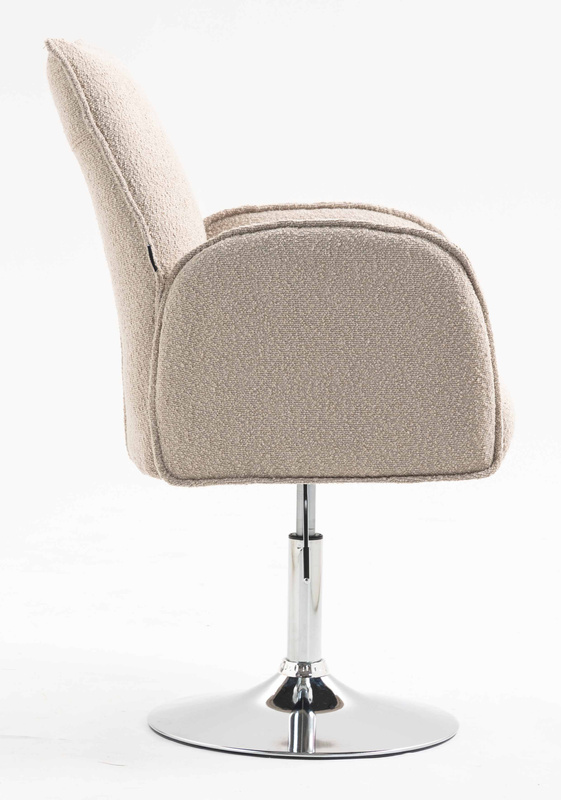 HR280N Scaun Latte Boucle cu Bază Cromata