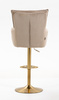 HR250W Scaun Catifea Latte Bază Aurie