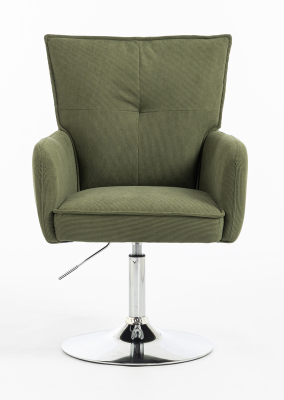 HR250N Scaun Zsályazöld Prémium Kordbársony Bază Cromata