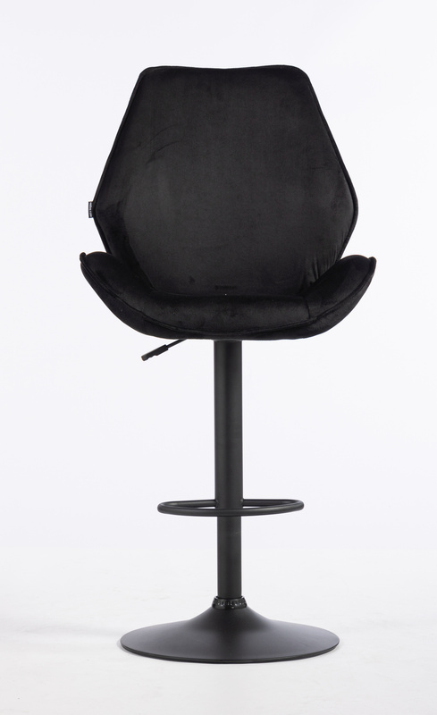 HR350W Scaun Neagră din Catifea Bază Neagră