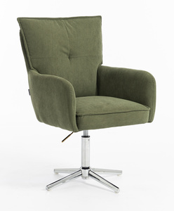 HR250K Scaun Zsályazöld Prémium Kordbársony Bază Cromata