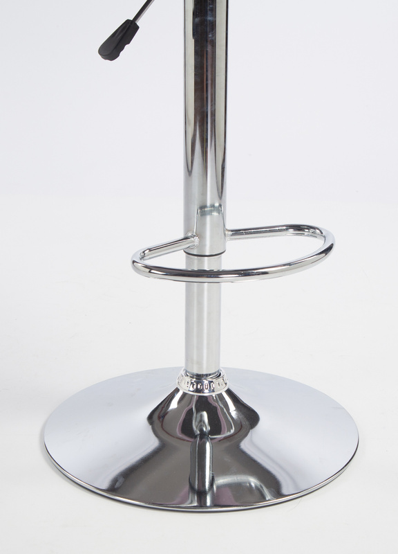 HR2055W Scaun Mov din Catifea cu Bază Cromata