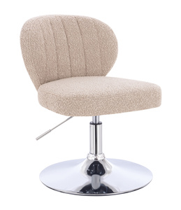 HR193N Scaun Latte Boucle cu Bază Cromata