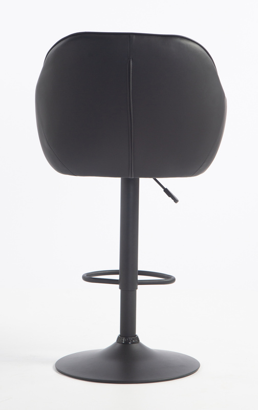 HR2055W Scaun Neagră din Piele Ecologica cu Bază Neagră