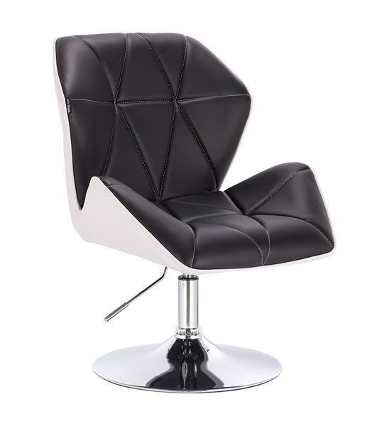 HR212 SCAUN ALB-NEGRU