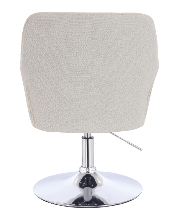 HR550N Scaun Crem Boucle cu Bază Cromata