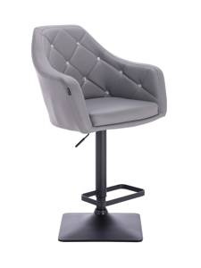 HC830KW Scaun Gri cu Bază Neagră
