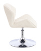 HR111N Scaun Crem Boucle cu Bază Cromata