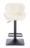 HR111KW Scaun Crem Boucle cu Bază Neagră