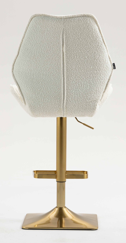 HR350KW Scaun Boucle din Catifea Bază Aurie
