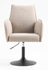 HR280N Scaun Latte Boucle cu Bază Neagră