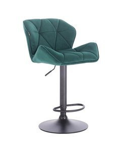 HR111W Scaun Catifea Gri Velur cu Bază Neagra