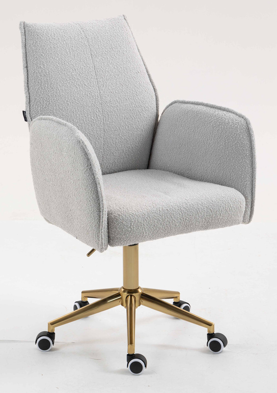 HR280K Scaun Gri Boucle cu Bază Aurie