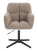HR550CROSS Scaun Latte Boucle cu Bază Neagră