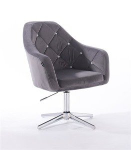 HR830CROSS Scaun Catifea Grafit