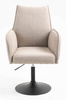 HR280N Scaun Latte Boucle cu Bază Neagră