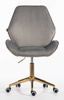 HR350K Scaun Gray din Catifea Bază Aurie