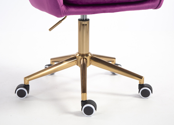 HR2022K Scaun Fucsia din Catifea Bază Aurie