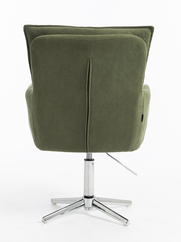 HR250K Scaun Zsályazöld Prémium Kordbársony Bază Cromata