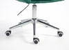 HR2055K Scaun Verde din Catifea cu Bază Cromata