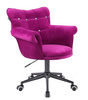 HR804CK Scaun Catifea Fucsia cu Bază Neagră