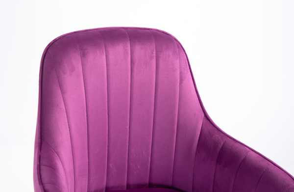 HR2022K Scaun Fucsia din Catifea Bază Aurie