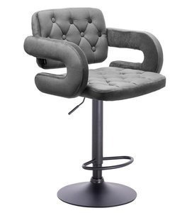 HR8403W Scaun Catifea Grafit